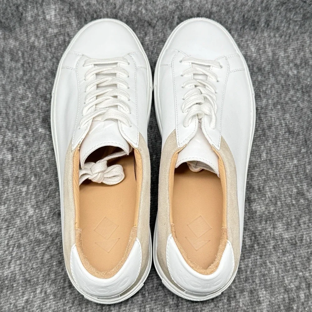 Koio Capri Low White Leather Sneakers EU 40 Mens 7 Womens 9 New Italy Dust Bag